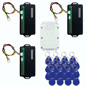 اکسس کنترل (محدودکننده تردد) تگی جاسوئیچی و کارتی و رمزی ۲۴ خروجی توکار تاچ برای پشت شیشه و پشت پلکسی گلس پنل شستی کابین آسانسور